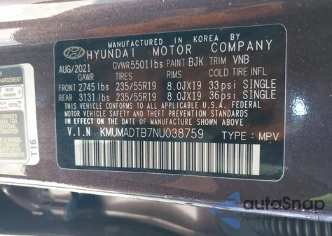 2022 Genesis Gv70 2.5T Awd from USA, damaged, VIN KMUMADTB7NU038759